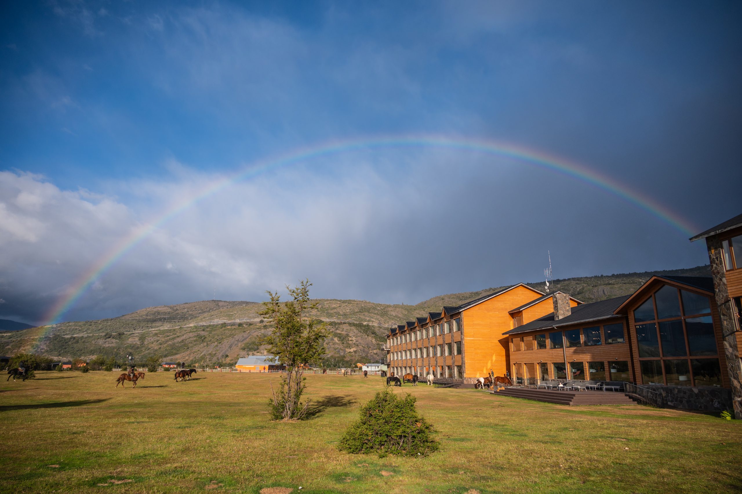 O hotel sob o arco-íris da Patagônia